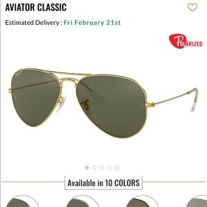 Rayban 3025 polarized sunglasses